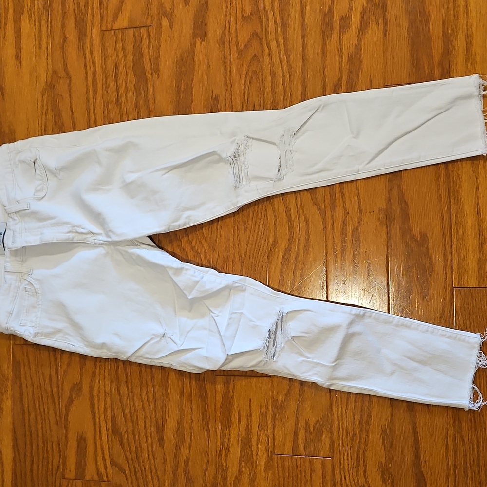 Joe's Women's White Distressed Jeans - Picture 5 of 11